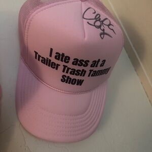 Brand New Trailer Trash Tammy signed authentic autographed trucker hat.